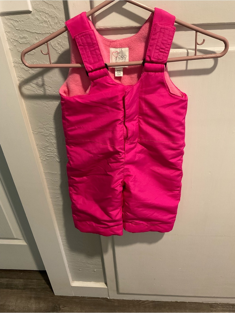 OshKosh B'gosh Pink Baby 6M Puffer Coverall